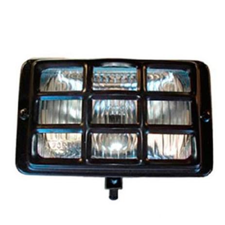 Farol auxiliar retangular com grade mercedes benz linha agrícola e adaptação. - Fortluz Menor preço em Farol auxiliar retangular com grade mercedes benz linha agrícola e adaptação. - Fortluz