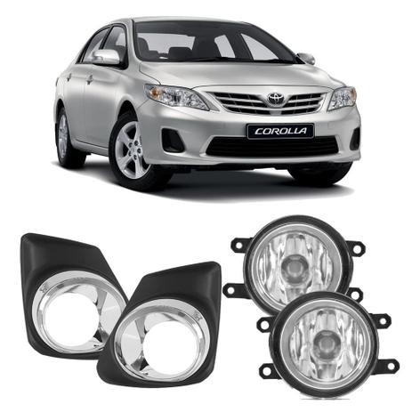 Farol Auxiliar Toyota COROLLA 2012/2014 C/ Moldura CROMO BT ORIG IMPORTADO SUNS - Suns farois Menor preço em Farol Auxiliar Toyota COROLLA 2012/2014 C/ Moldura CROMO BT ORIG IMPORTADO SUNS - Suns farois