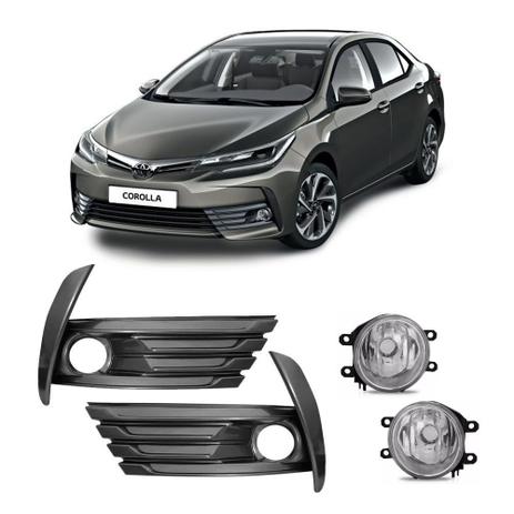 Farol Auxiliar Toyota COROLLA 2018 C/ Moldura GRAFITE BT ORIG IMPORTADO - SUNS FAROIS Menor preço em Farol Auxiliar Toyota COROLLA 2018 C/ Moldura GRAFITE BT ORIG IMPORTADO - SUNS FAROIS