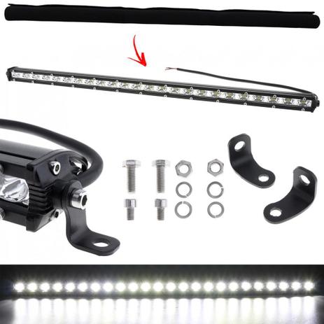 Farol Barra de Led 72w com 24 Leds 650mm p/ Jeep Troller Off Road Caminhonetes Tratores - Inclui Capa em Neoprene - Orion Menor preço em Farol Barra de Led 72w com 24 Leds 650mm p/ Jeep Troller Off Road Caminhonetes Tratores - Inclui Capa em Neoprene - Orion