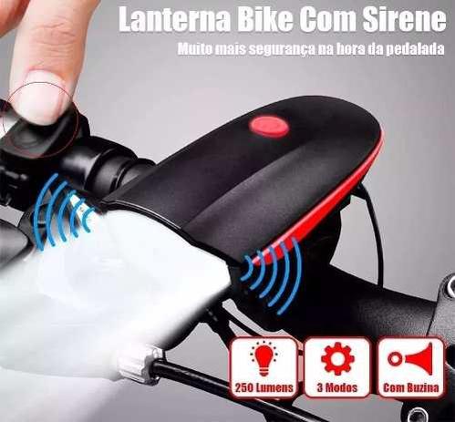 Farol Bike Lanterna Bike com Buzina Recarregavel - Jws Menor preço em Farol Bike Lanterna Bike com Buzina Recarregavel - Jws
