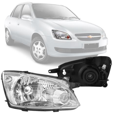 Farol Corsa Classic LS 2011 2012 2013 2014 2015 Cromado Original (Arteb) Direito Menor preço em Farol Corsa Classic LS 2011 2012 2013 2014 2015 Cromado Original (Arteb) Direito