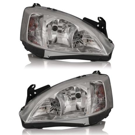 Farol cromado Corsa Montana 03 04 05 06 07 08 09 10 pisca liso - Cabeça car Menor preço em Farol cromado Corsa Montana 03 04 05 06 07 08 09 10 pisca liso - Cabeça car