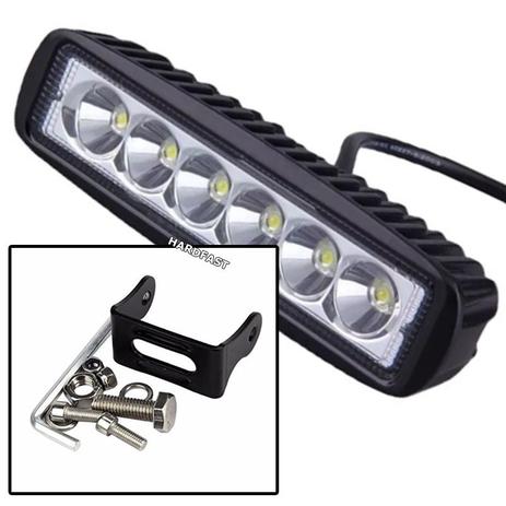 Farol de Milha Auxiliar 6 leds 18w Carro Moto Offroad Agua 12v 24v - Wei tus Menor preço em Farol de Milha Auxiliar 6 leds 18w Carro Moto Offroad Agua 12v 24v - Wei tus