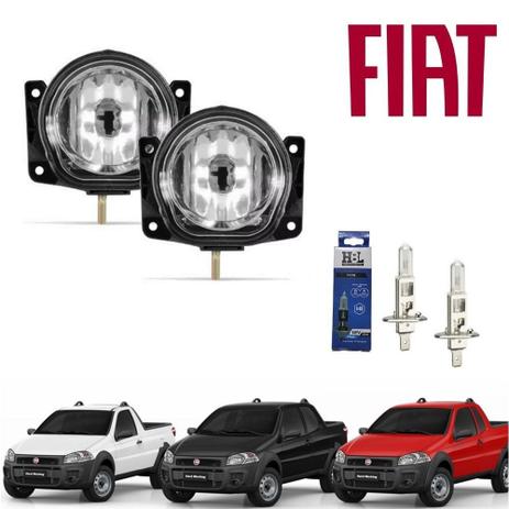 Farol de Milha Auxiliar Neblina Fiat Strada 2009 a 2015 Par - Mtc Menor preço em Farol de Milha Auxiliar Neblina Fiat Strada 2009 a 2015 Par - Mtc