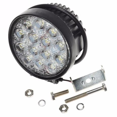 Farol De Milha Carro Lancha Barco Refletor 14 Leds 42w 12v 24v Redondo (BSL-U4) - Ab midia é boa?