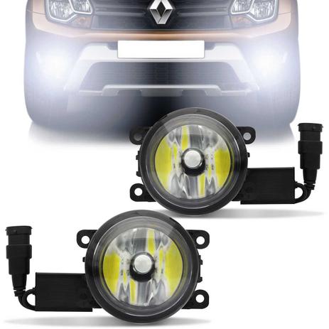 Farol de Milha Duster Oroch 2016 2017 2018 Auxiliar Neblina + Lâmpada Super LED 6000k - Prime Menor preço em Farol de Milha Duster Oroch 2016 2017 2018 Auxiliar Neblina + Lâmpada Super LED 6000k - Prime