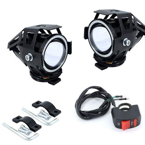 Farol de Milha Moto O Par Universal Led Angel Azul Com Interruptor (ZE-0049) - Ab midia Menor preço em Farol de Milha Moto O Par Universal Led Angel Azul Com Interruptor (ZE-0049) - Ab midia