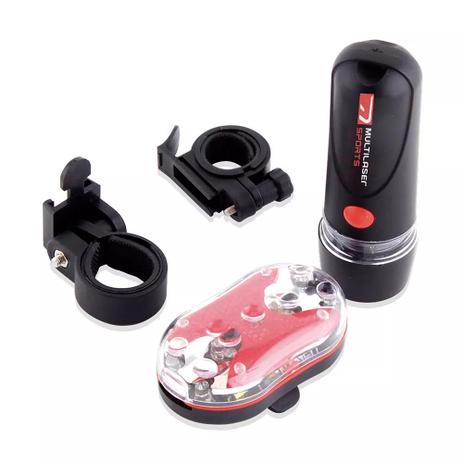 Farol Dianteiro E Traseiro Para Bicicleta - Bi006 - Atrio - Multilaser Menor preço em Farol Dianteiro E Traseiro Para Bicicleta - Bi006 - Atrio - Multilaser