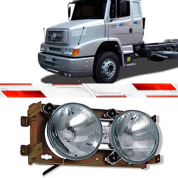 FAROL DUPLO LD MERCEDES BENZ 1620 BICUDINHO Ano 2000 Em Diante USA LÂMPADA H1 / H1 - Nino Menor preço em FAROL DUPLO LD MERCEDES BENZ 1620 BICUDINHO Ano 2000 Em Diante USA LÂMPADA H1 / H1 - Nino