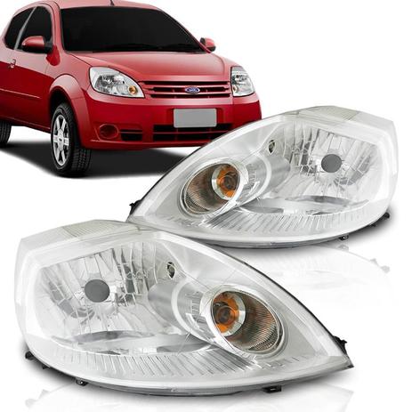 Farol Ford Ka 2008 A 2014 Cromado - Sp acessórios Menor preço em Farol Ford Ka 2008 A 2014 Cromado - Sp acessórios