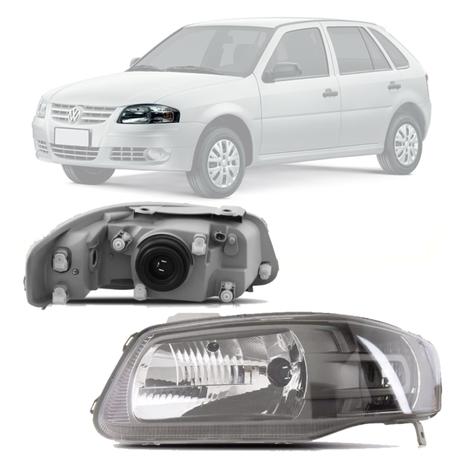 Farol Gol Parati Saveiro G4 06 a 10 11 2012 2013 2014 Simples Máscara Cinza Original (Arteb) Esquerd Menor preço em Farol Gol Parati Saveiro G4 06 a 10 11 2012 2013 2014 Simples Máscara Cinza Original (Arteb) Esquerd