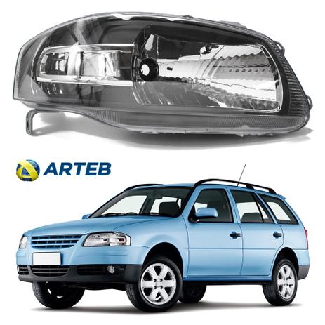 Farol Gol Parati Saveiro G4 Mascara Negra 2006 2007 2008 A 2009 Lado Direito Arteb Menor preço em Farol Gol Parati Saveiro G4 Mascara Negra 2006 2007 2008 A 2009 Lado Direito Arteb