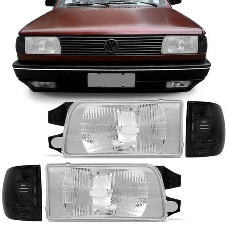Menor preço em Farol Gol Parati Voyage Saveiro G1 Quadrado 91 a 97 + Pisca Fumê Encaixe Arteb - Rcd