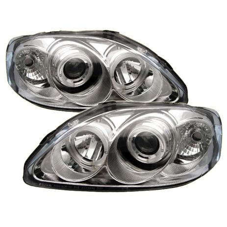 Farol Honda Civic 1999 a 2000 Projector Angel Eyes Led Cromado - Sonar Menor preço em Farol Honda Civic 1999 a 2000 Projector Angel Eyes Led Cromado - Sonar