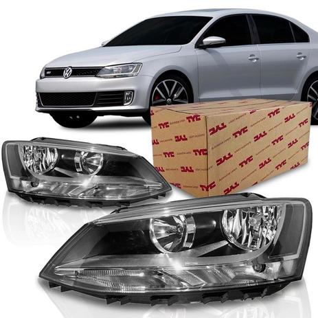 Farol Jetta 2011 2012 2013 Mascara Negra - Tyc Menor preço em Farol Jetta 2011 2012 2013 Mascara Negra - Tyc