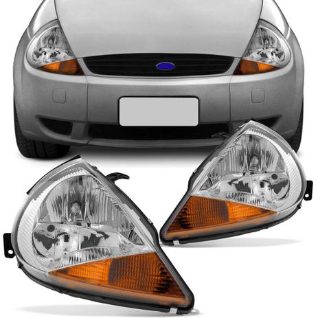 Farol Ka 98 99 00 01 02 03 04 05 06 Máscara Cromada Foco Duplo Pisca Integrado Laranja - Prime Menor preço em Farol Ka 98 99 00 01 02 03 04 05 06 Máscara Cromada Foco Duplo Pisca Integrado Laranja - Prime