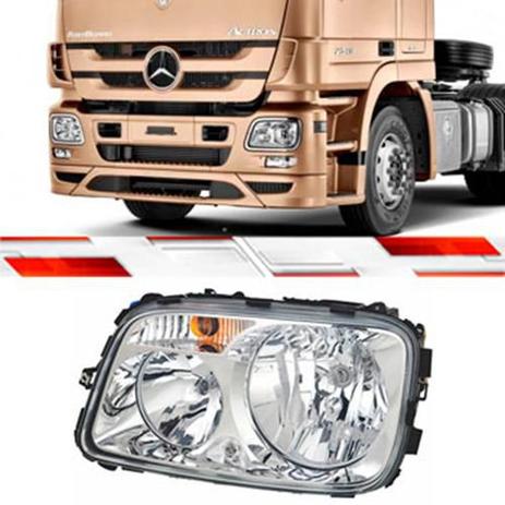FAROL LE MERCEDES ACTROS 2009 Até 2015 - Orgus Menor preço em FAROL LE MERCEDES ACTROS 2009 Até 2015 - Orgus