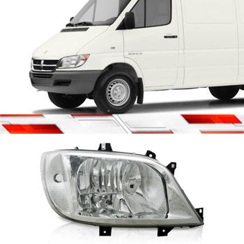FAROL LE MERCEDES BENZ SPRINTER 2005 Em Diante - Nino Menor preço em FAROL LE MERCEDES BENZ SPRINTER 2005 Em Diante - Nino