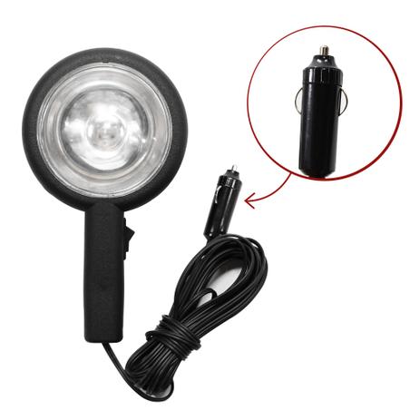Farol Manejo Pesca Caça Auto Socorro Auxiliar Com Cabo Plug 12v - Fortluz Menor preço em Farol Manejo Pesca Caça Auto Socorro Auxiliar Com Cabo Plug 12v - Fortluz