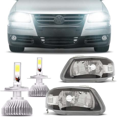 Farol Máscara Negra Gol Saveiro Parati G4 06 07 08 09 10 11 12 13 + Lâmpada Super Led 3D 6000K - Prime Menor preço em Farol Máscara Negra Gol Saveiro Parati G4 06 07 08 09 10 11 12 13 + Lâmpada Super Led 3D 6000K - Prime