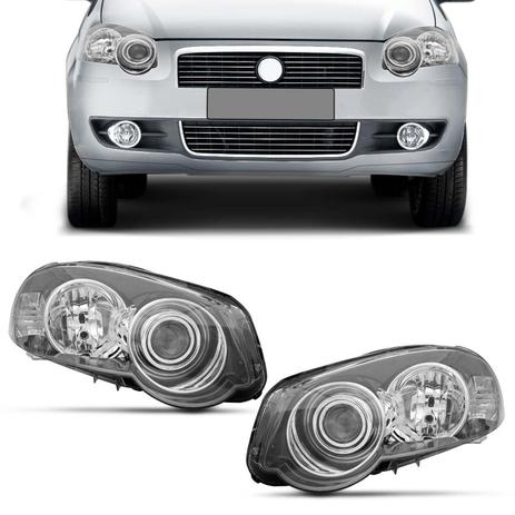 Farol Palio G4 08 a 11 Siena G4 08 a 12 Palio Weekend Strada G4 08 a 16 Máscara Negra Canhão Cromado - Prime é boa?
