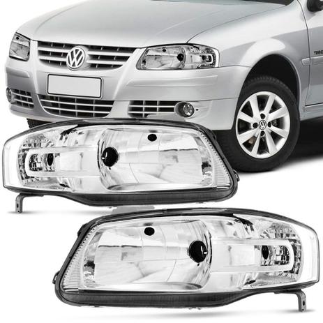 Farol Principal Arteb Vw Gol Parati Saveiro G4 2006 a 2013 Cromado Lado Direito Menor preço em Farol Principal Arteb Vw Gol Parati Saveiro G4 2006 a 2013 Cromado Lado Direito