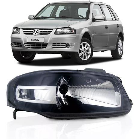 Farol Principal com Mascara Negra Volkswagen Gol GIV Todos Esquerdo - New kar Menor preço em Farol Principal com Mascara Negra Volkswagen Gol GIV Todos Esquerdo - New kar