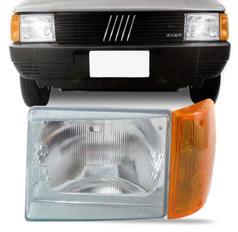 Farol Uno Premio Elba Fiorino 83 84 85 86 87 88 89 90 Lente Vidro e Pisca Ambar Lado Motorista - Varius Menor preço em Farol Uno Premio Elba Fiorino 83 84 85 86 87 88 89 90 Lente Vidro e Pisca Ambar Lado Motorista - Varius