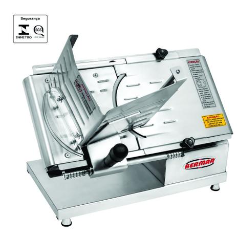Fatiador de Frios Inox - Lâmina 200mm - BM 96 NR - Selo Inmetro - Bivolt - Bermar Menor preço em Fatiador de Frios Inox - Lâmina 200mm - BM 96 NR - Selo Inmetro - Bivolt - Bermar