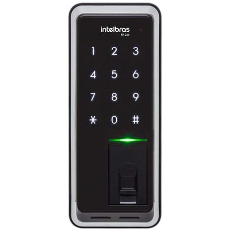 Fechadura Digital de Sobrepor P/ Porta de Madeira com Senha e Biometria FR220 Intelbras Menor preço em Fechadura Digital de Sobrepor P/ Porta de Madeira com Senha e Biometria FR220 Intelbras