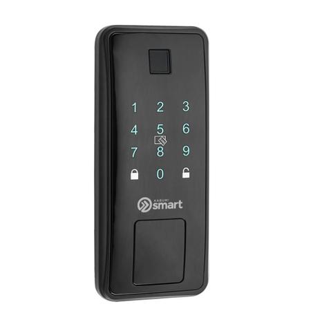Fechadura Digital KaBuM! Smart 500 – Biometria, Controle Via Aplicativo, Preto – KBSG003