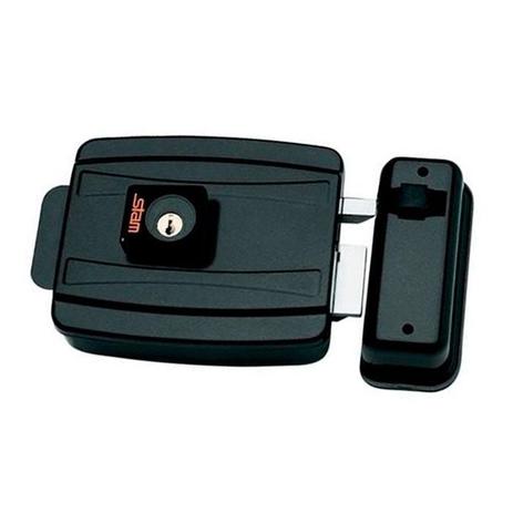 Fechadura Elétrica 12V 40mm Abertura para Fora Grafite Stam Menor preço em Fechadura Elétrica 12V 40mm Abertura para Fora Grafite Stam