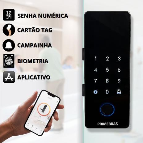 Fechadura Eletrônica Biométrica Athenas Primebras Porta de Vidro Tuya Menor preço em Fechadura Eletrônica Biométrica Athenas Primebras Porta de Vidro Tuya