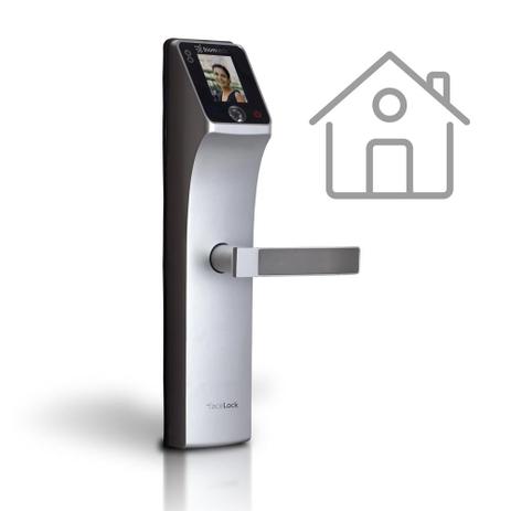 Fechadura Eletrônica com Reconhecimento Facial Facelock Simple para Porta De Madeira - Biomtech Menor preço em Fechadura Eletrônica com Reconhecimento Facial Facelock Simple para Porta De Madeira - Biomtech