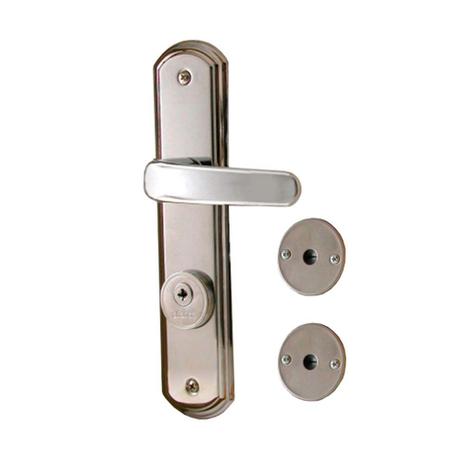 Fechadura externa de aço zamac Anatomic Kit 3x1 cromada Aliança Menor preço em Fechadura externa de aço zamac Anatomic Kit 3x1 cromada Aliança