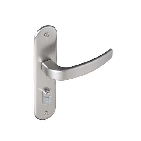 Fechadura externa de aço zamac Vic 929-80 com espelho cromada acetinada Pado Menor preço em Fechadura externa de aço zamac Vic 929-80 com espelho cromada acetinada Pado