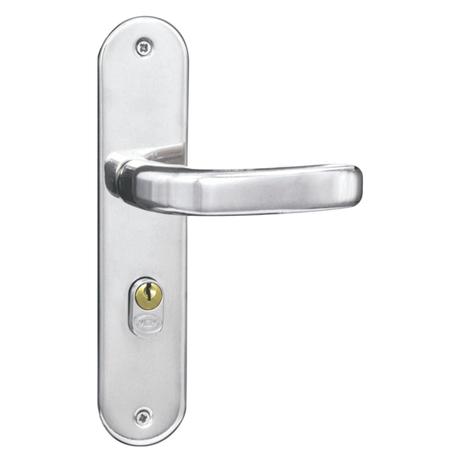 Fechadura Externa Espelho Aço 40mm MGM Stilo Cromado Menor preço em Fechadura Externa Espelho Aço 40mm MGM Stilo Cromado