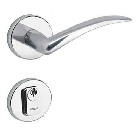 Fechadura Externa Pado Classic, com Roseta Cromado - 691-80E Menor preço em Fechadura Externa Pado Classic, com Roseta Cromado - 691-80E