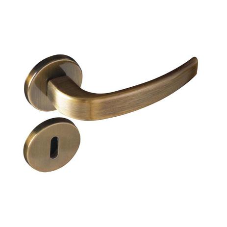 Fechadura interna de aço zamac Vic 930-80 com roseta redonda bronze oxidada Pado Menor preço em Fechadura interna de aço zamac Vic 930-80 com roseta redonda bronze oxidada Pado