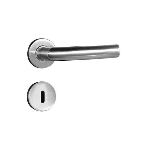 Fechadura interna de inox Luma com roseta escovada Pado Menor preço em Fechadura interna de inox Luma com roseta escovada Pado