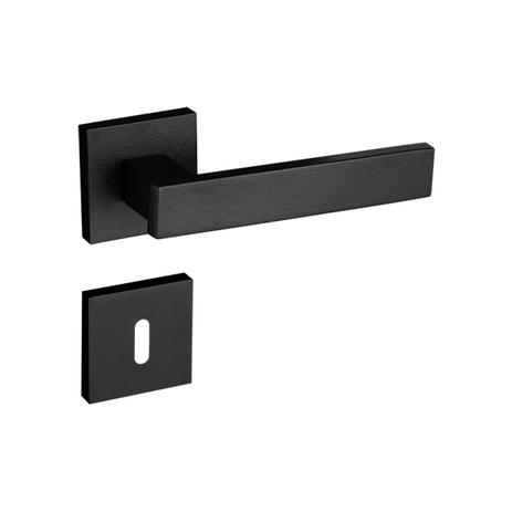Fechadura Interna Pado Retro Roseta Quadrada Preta 55mm Menor preço em Fechadura Interna Pado Retro Roseta Quadrada Preta 55mm