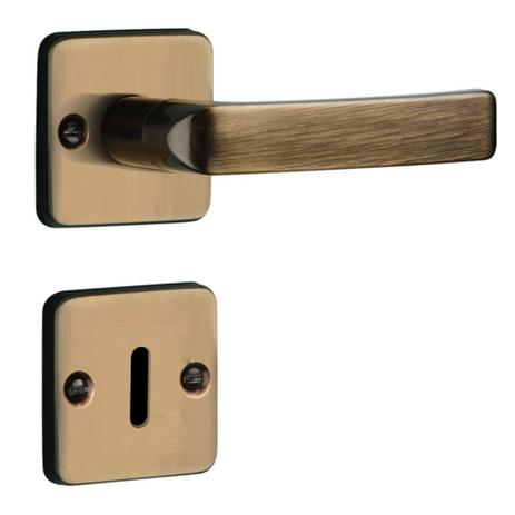 Fechadura Interna Soprano Pali Roseta Quadrada Antique 40mm Menor preço em Fechadura Interna Soprano Pali Roseta Quadrada Antique 40mm