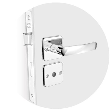 Fechadura Pali Reta Banheiro Cromado ROS25 40X53- 03003077617- Soprano Menor preço em Fechadura Pali Reta Banheiro Cromado ROS25 40X53- 03003077617- Soprano