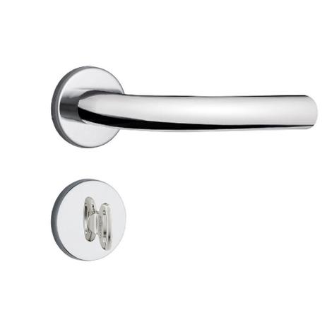 Fechadura para Banheiro Aço Inox Stam 40mm 823/31 Roseta Menor preço em Fechadura para Banheiro Aço Inox Stam 40mm 823/31 Roseta