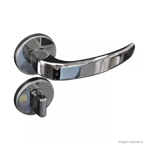 Fechadura para Banheiro Aço Zamac Victoria 40mm Pado Cromado Menor preço em Fechadura para Banheiro Aço Zamac Victoria 40mm Pado Cromado