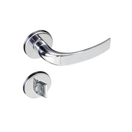 Fechadura para Banheiro com Roseta Redonda Copa Cromado - Pado Menor preço em Fechadura para Banheiro com Roseta Redonda Copa Cromado - Pado