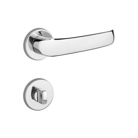 Fechadura para Banheiro com Roseta Redonda Pepe Cromada - Lockwell Menor preço em Fechadura para Banheiro com Roseta Redonda Pepe Cromada - Lockwell