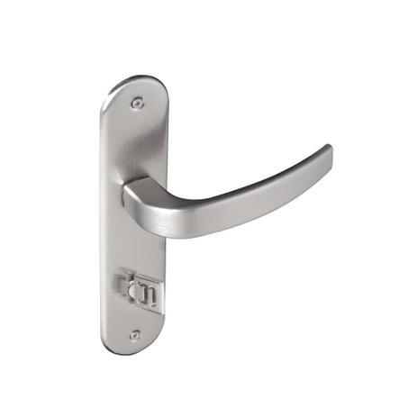 Fechadura para banheiro de aço zamac Vic 929-80 com espelho cromada acetinada Pado Menor preço em Fechadura para banheiro de aço zamac Vic 929-80 com espelho cromada acetinada Pado