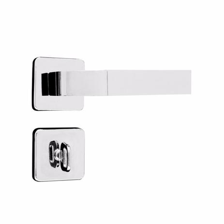 Fechadura para Banheiro Roseta 40mm MGM Módena Cromado Menor preço em Fechadura para Banheiro Roseta 40mm MGM Módena Cromado